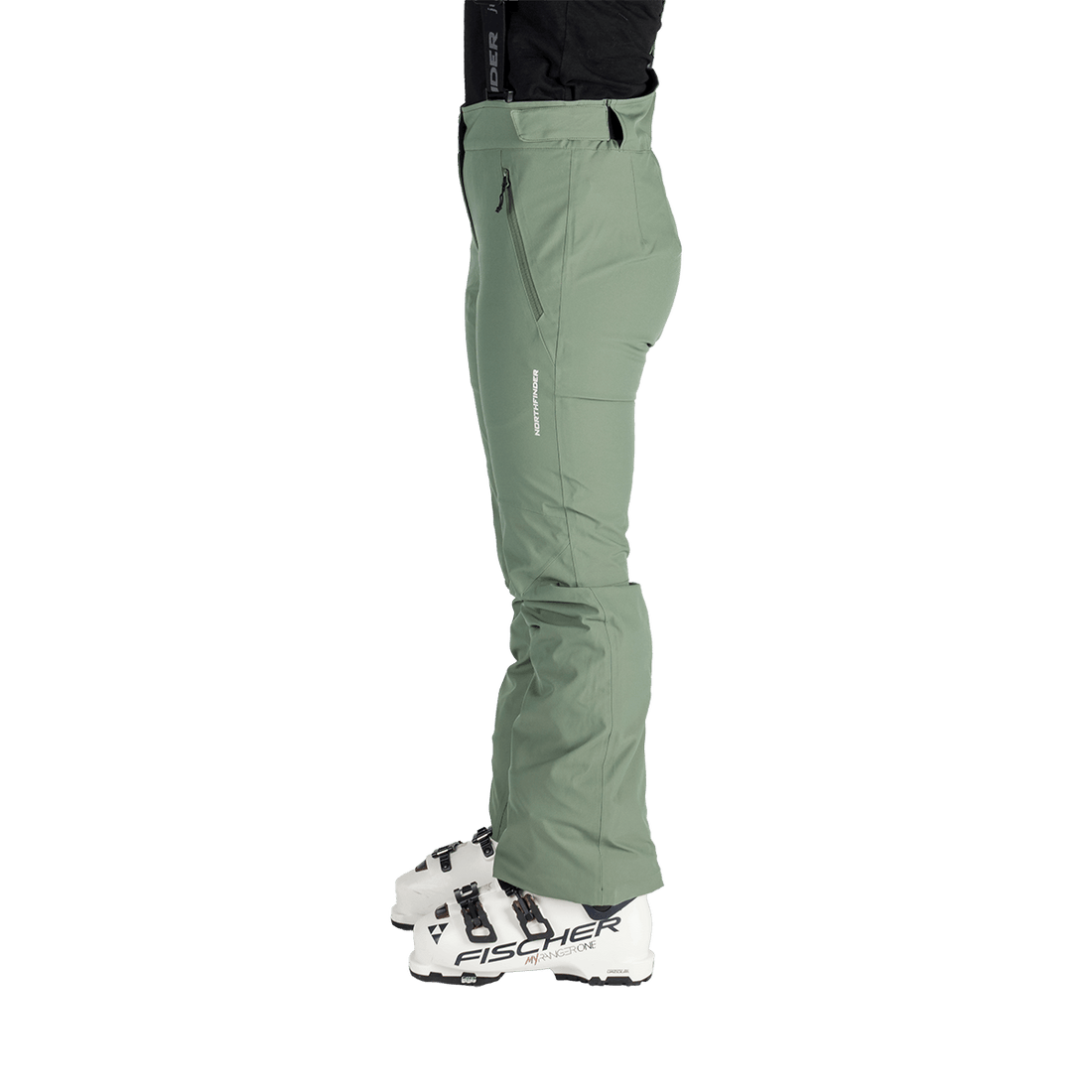 NO-6047SNW women's ski comfortable trousers with braces SOFIA