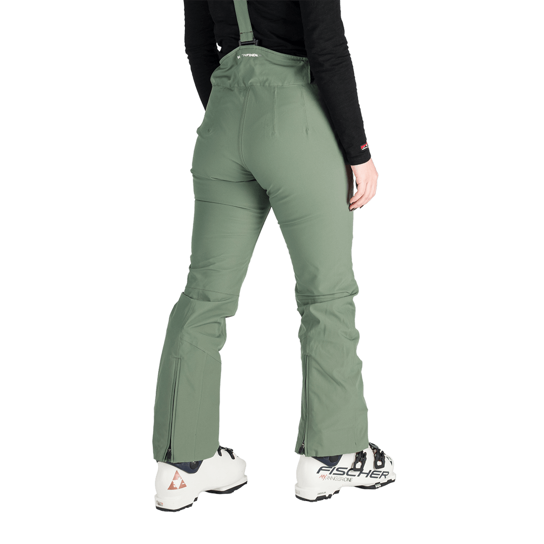NO-6047SNW women's ski comfortable trousers with braces SOFIA