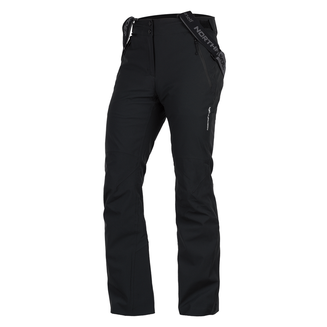 NO-6047SNW women's ski comfortable trousers with braces SOFIA