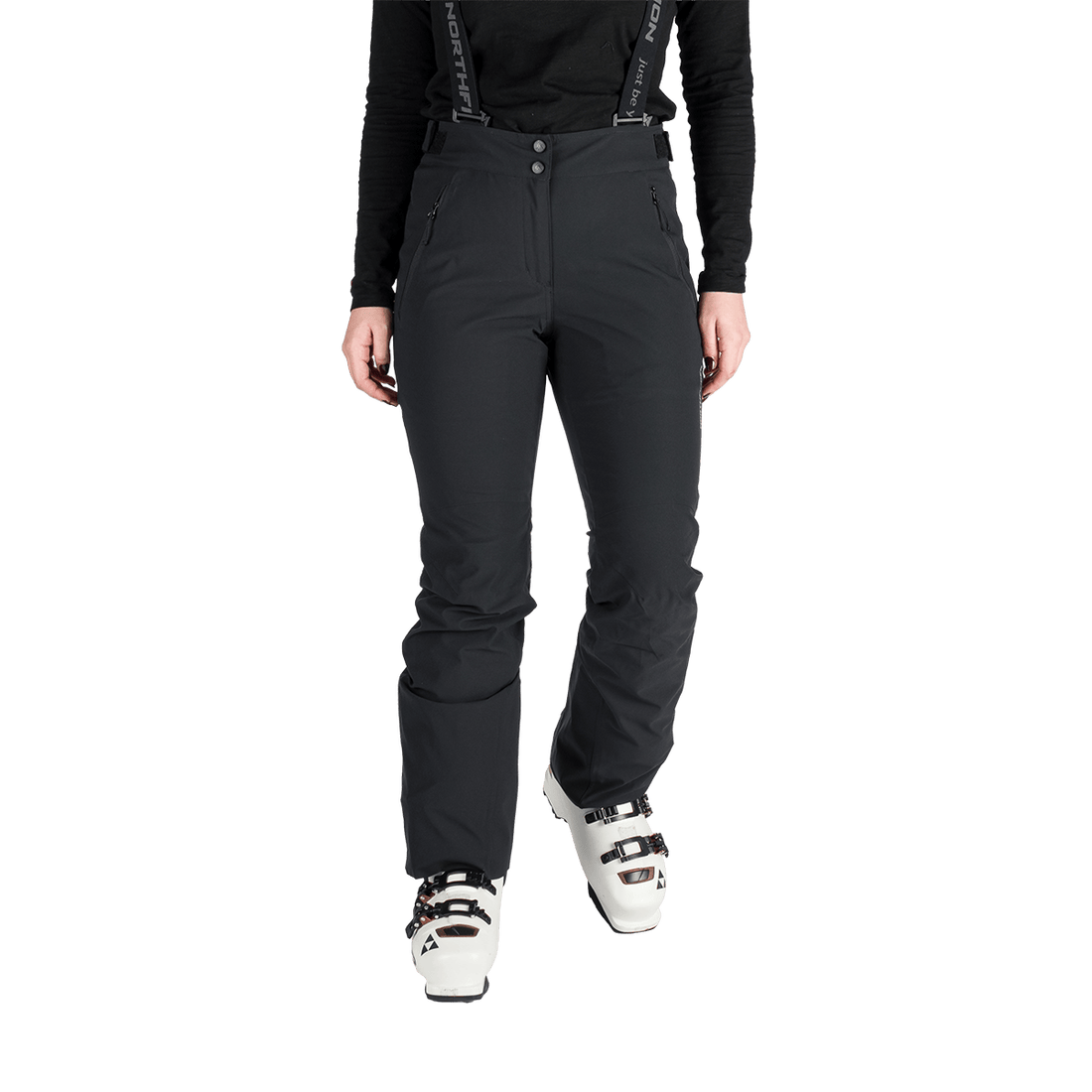 NO-6047SNW women's ski comfortable trousers with braces SOFIA