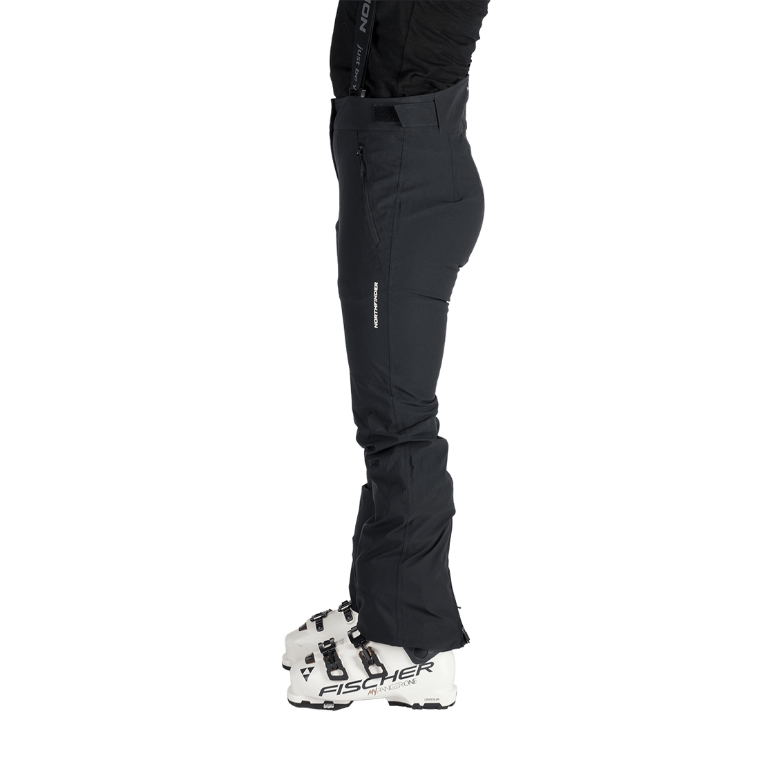 NO-6047SNW women's ski comfortable trousers with braces SOFIA