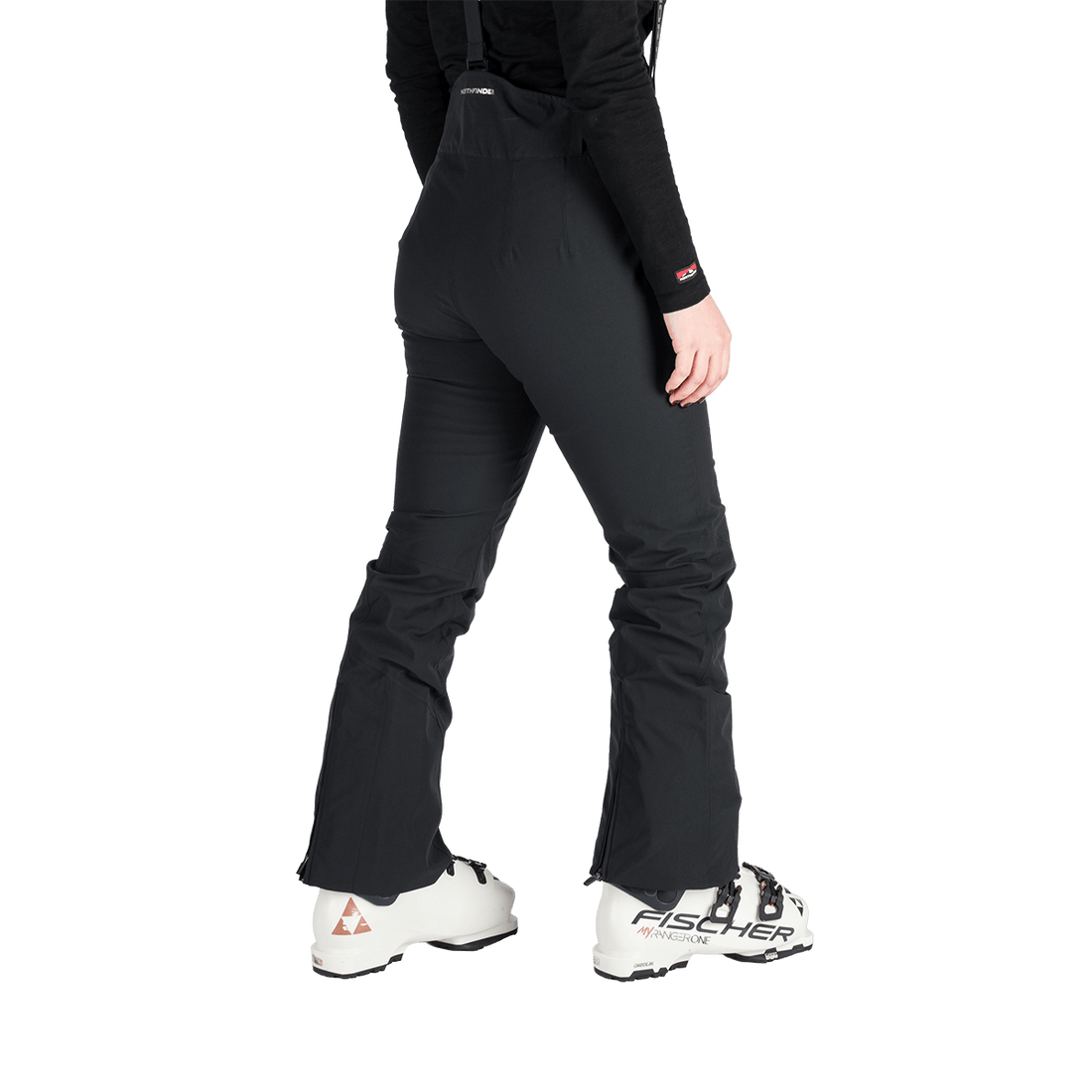 NO-6047SNW women's ski comfortable trousers with braces SOFIA