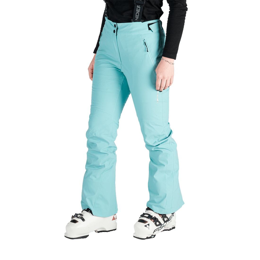 NO-6047SNW women's ski comfortable trousers with braces SOFIA