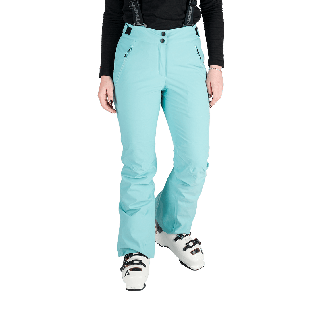 NO-6047SNW women's ski comfortable trousers with braces SOFIA