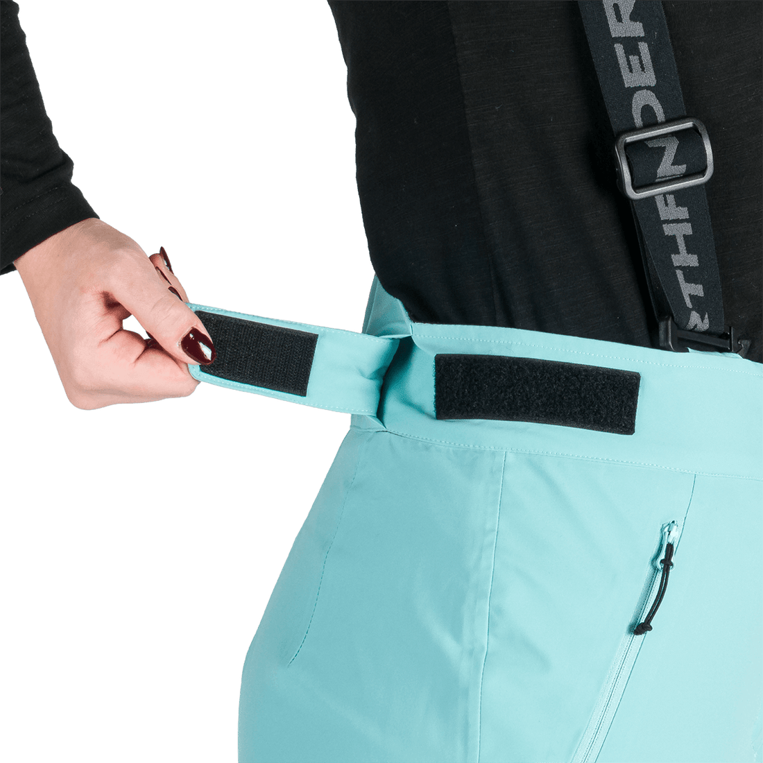 NO-6047SNW women's ski comfortable trousers with braces SOFIA