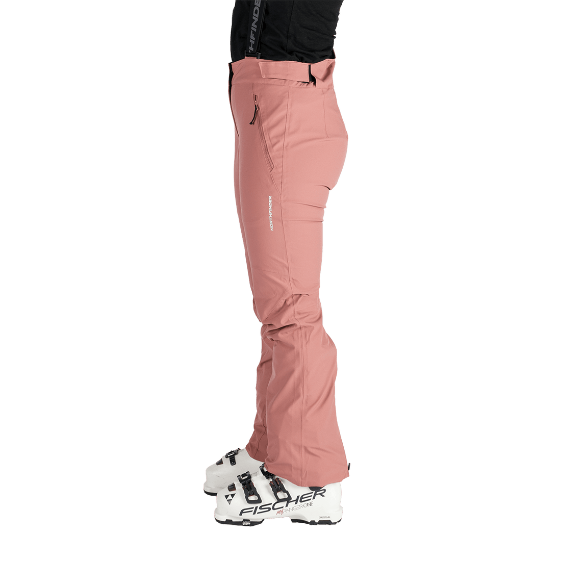 NO-6047SNW women's ski comfortable trousers with braces SOFIA