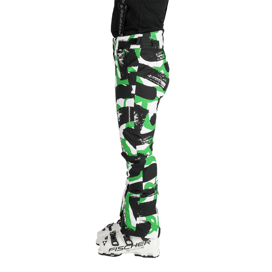 NO-6048SNW women's ski allover print trousers ISABELL