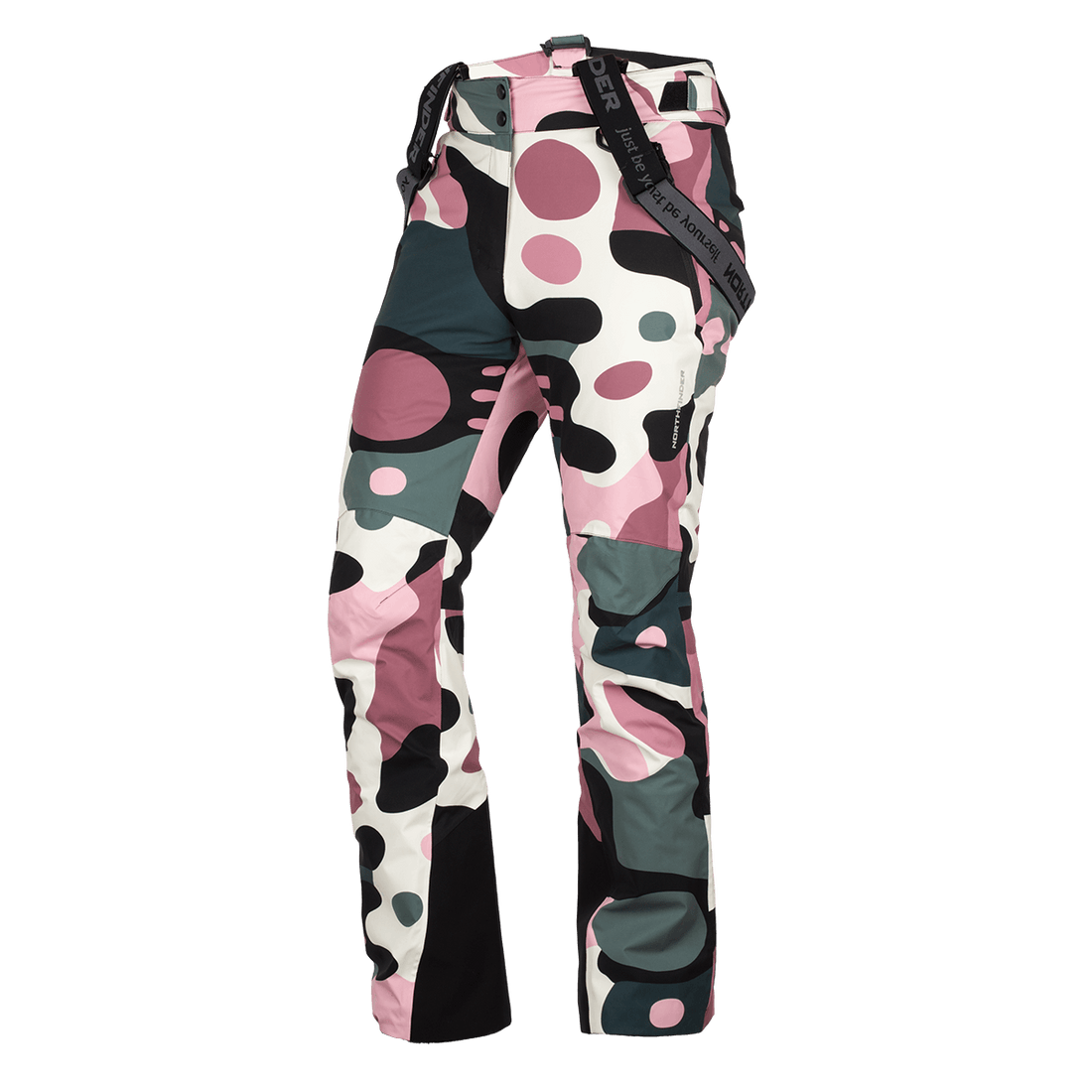 NO-6048SNW women's ski allover print trousers ISABELL