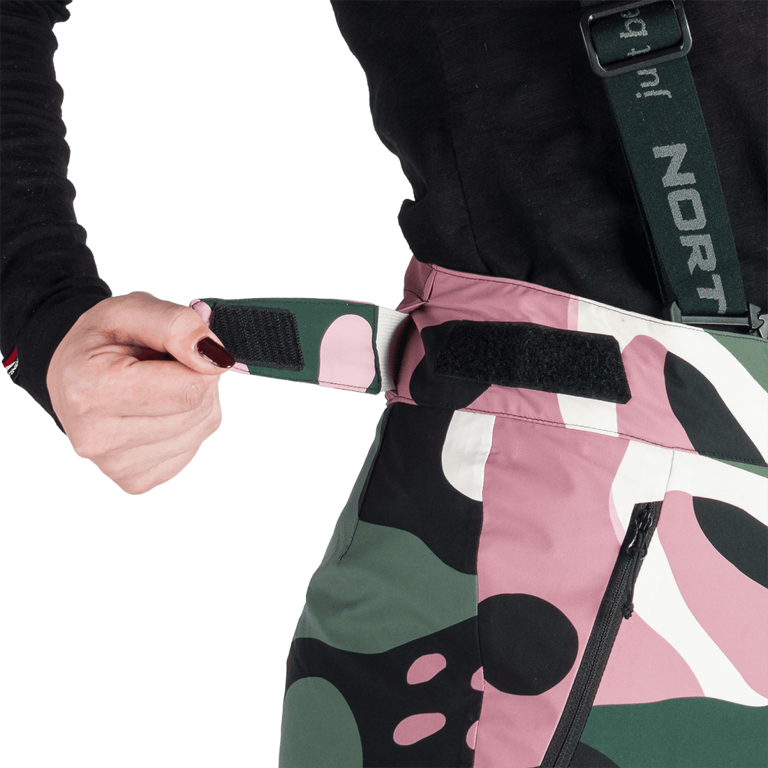 NO-6048SNW women's ski allover print trousers ISABELL