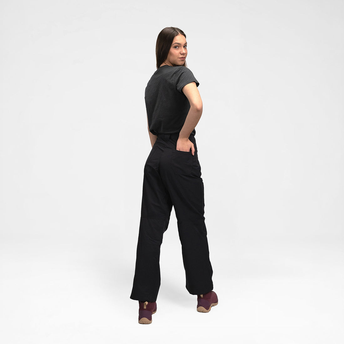 NO-6073OR women's cotton blend pants MENCYA