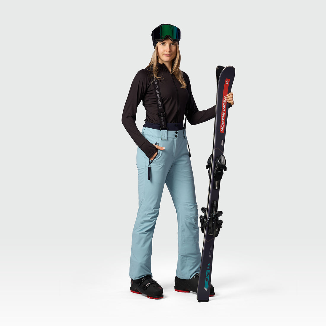 NO-6090SNW women's ski technical pants fully featured MONICA