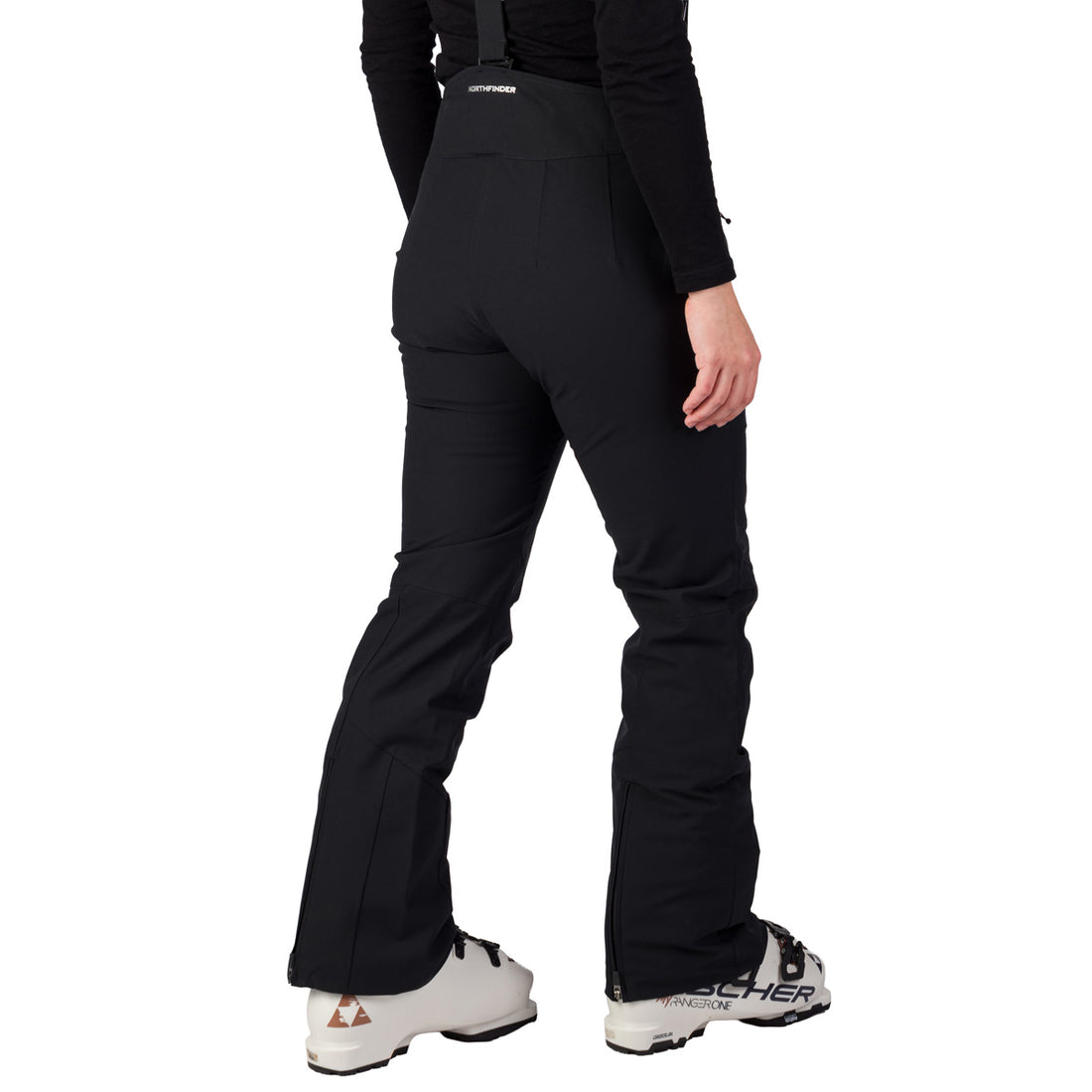 NO-6091SNW women's ski comfortable trousers with braces GEMNA