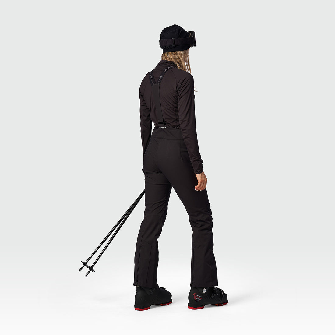 NO-6092SNW women's ski comfortable trousers with braces RUBI