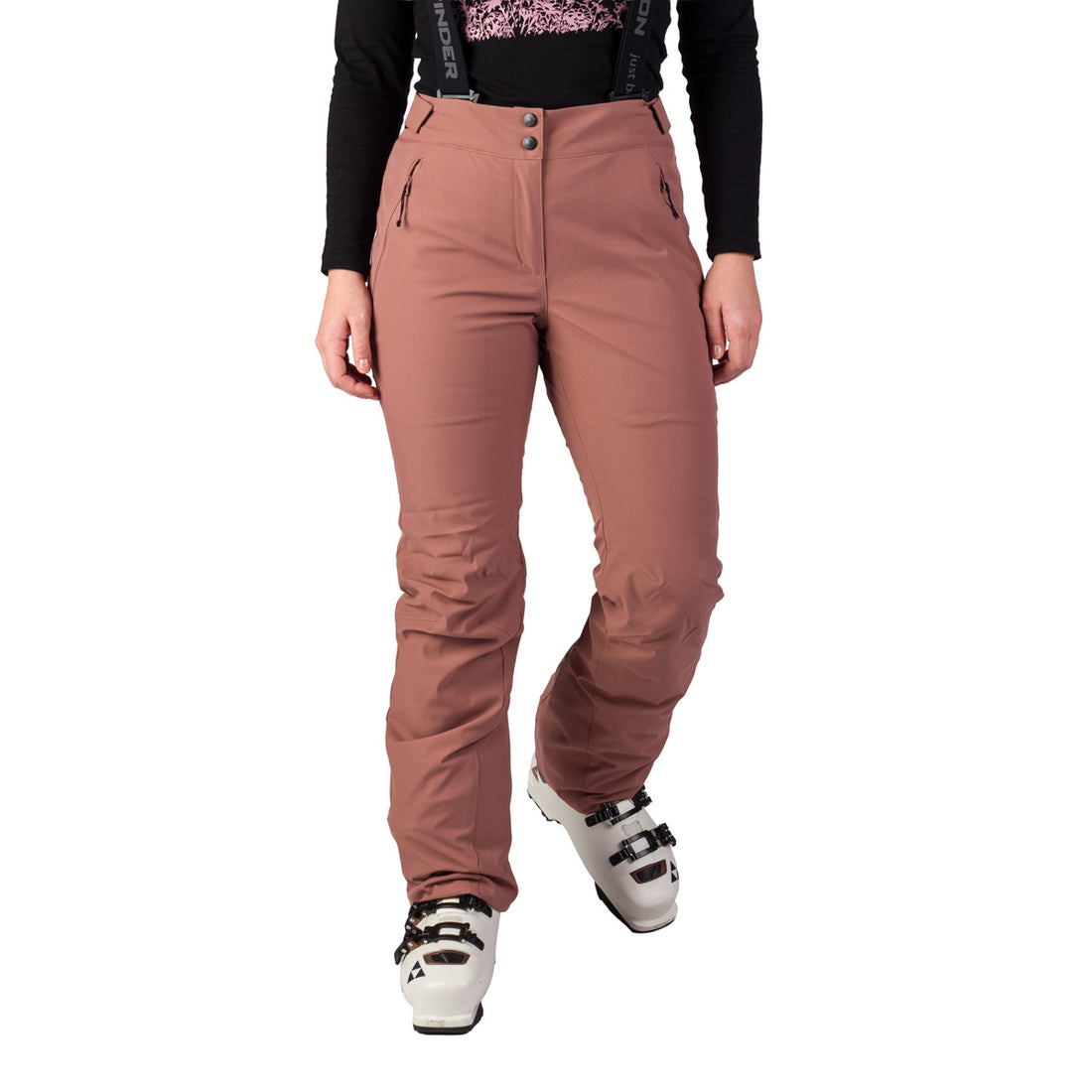 NO-6092SNW women's ski comfortable trousers with braces RUBI