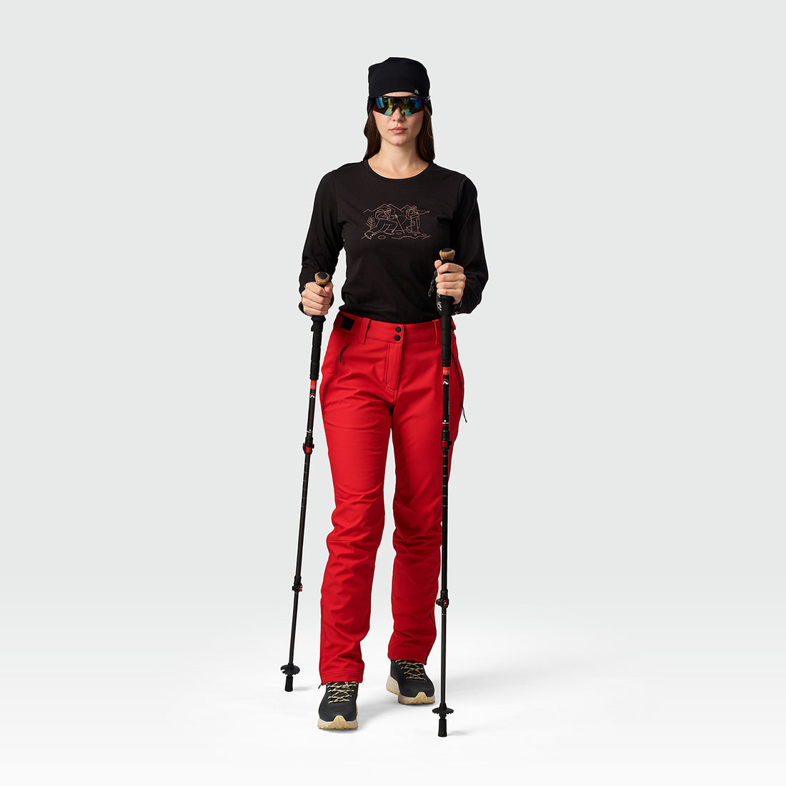 NO-6110OR women's outdoor softshell pants 3L RUUT