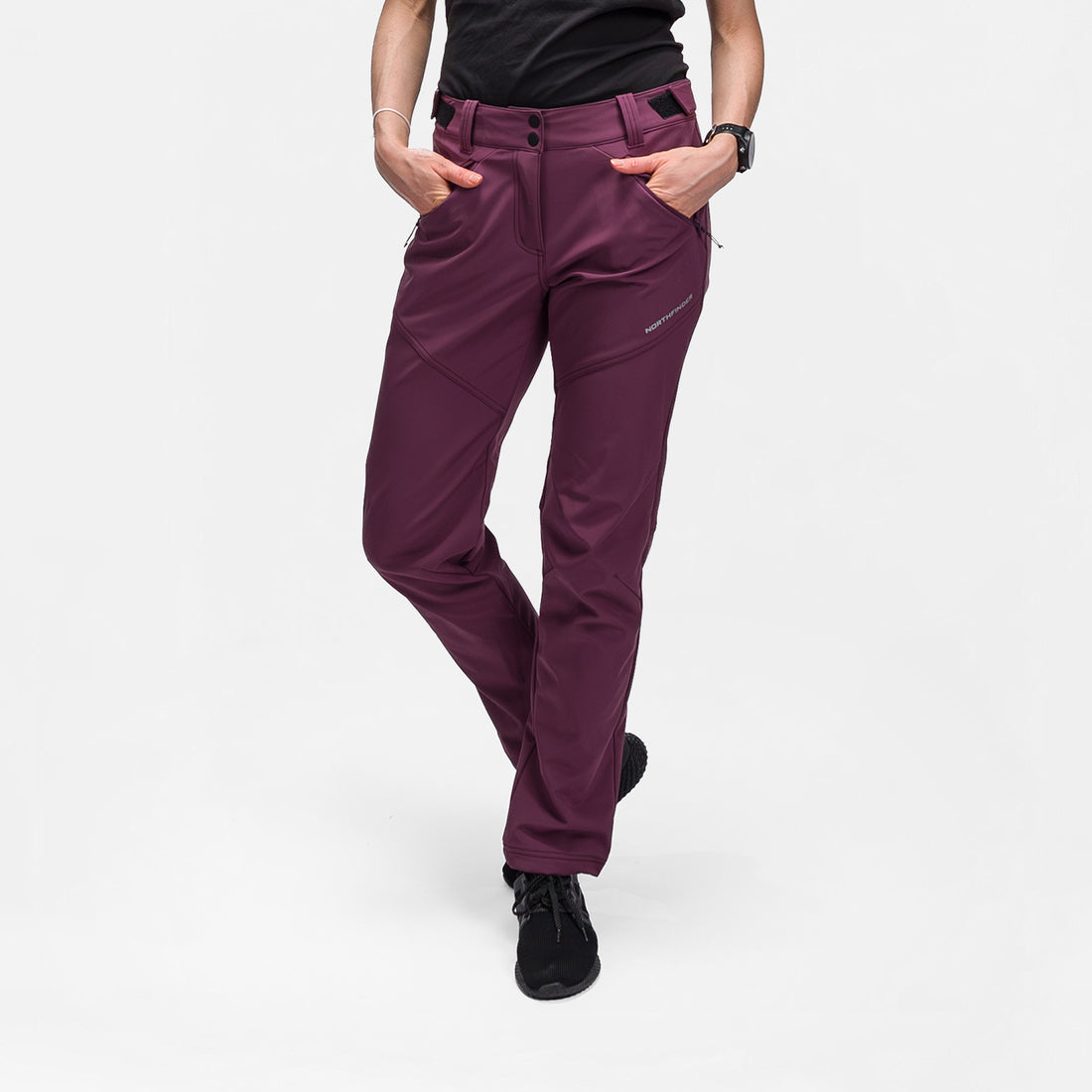 NO-6111OR women's trekking softshell pants outdoor 3L LEEA