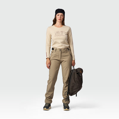 NO-6112OR women's softshell pants 3L ANGELA