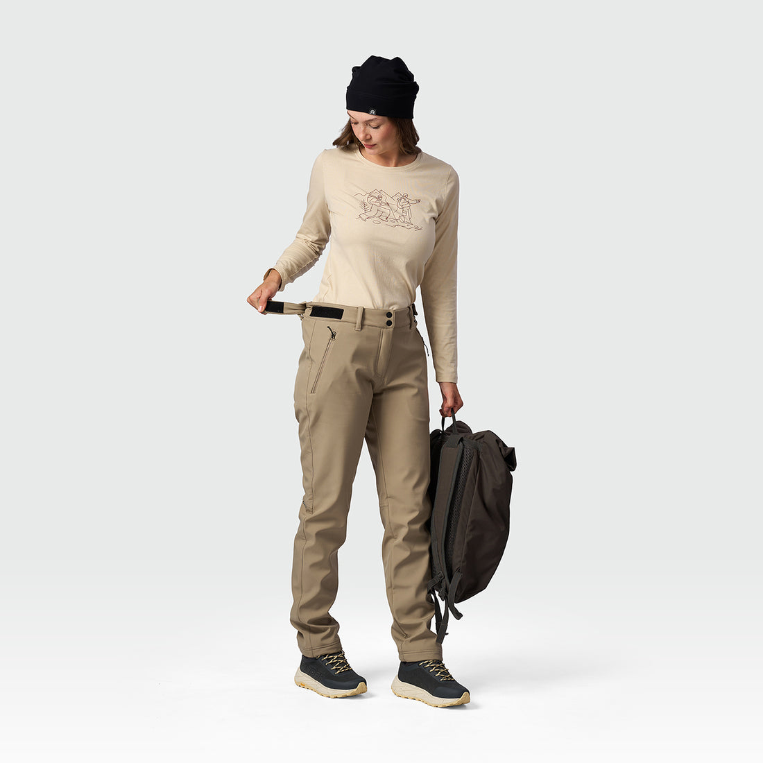 NO-6112OR women's softshell pants 3L ANGELA