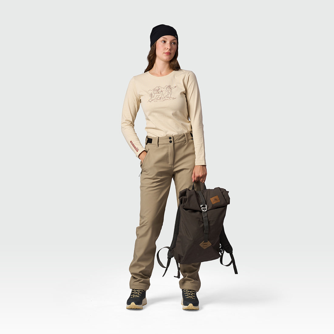 NO-6112OR women's softshell pants 3L ANGELA