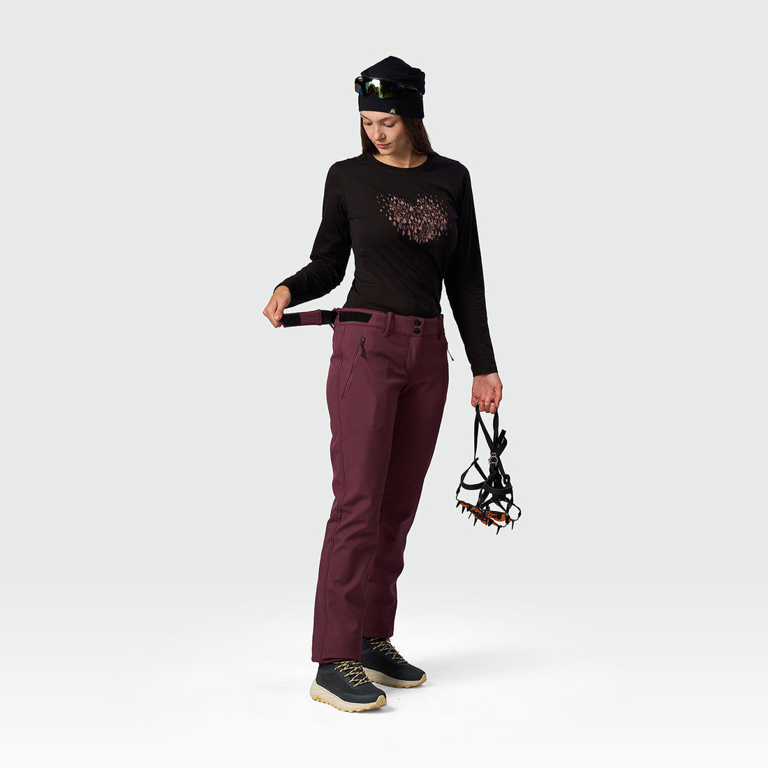 NO-6112OR women's softshell pants 3L ANGELA