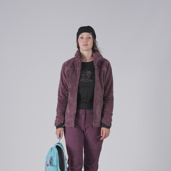 MI-4951OR women's sherpa fleece outdoor sweater MARIANELA - MI-4951OR.mp4