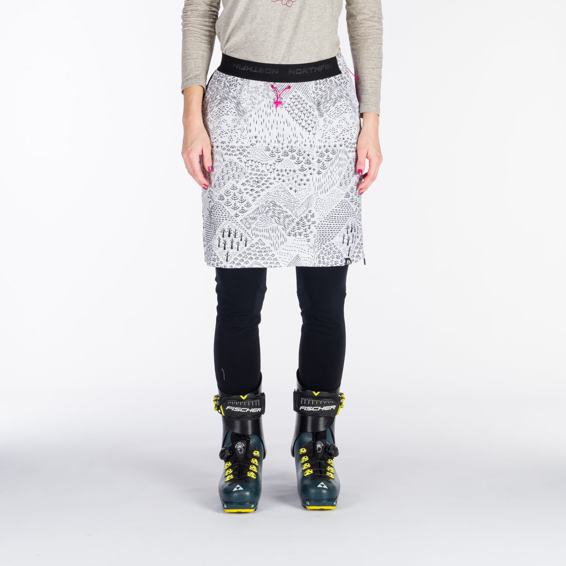 SU-45603SKP women´s ski-touring skirt active sport padded Polartec alpha direct JARABA