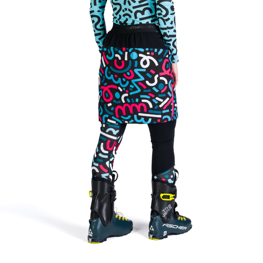 SU-45604SKP women's ski-touring skirt active sport padded Polartec® Alpha Direct 2L JARABA