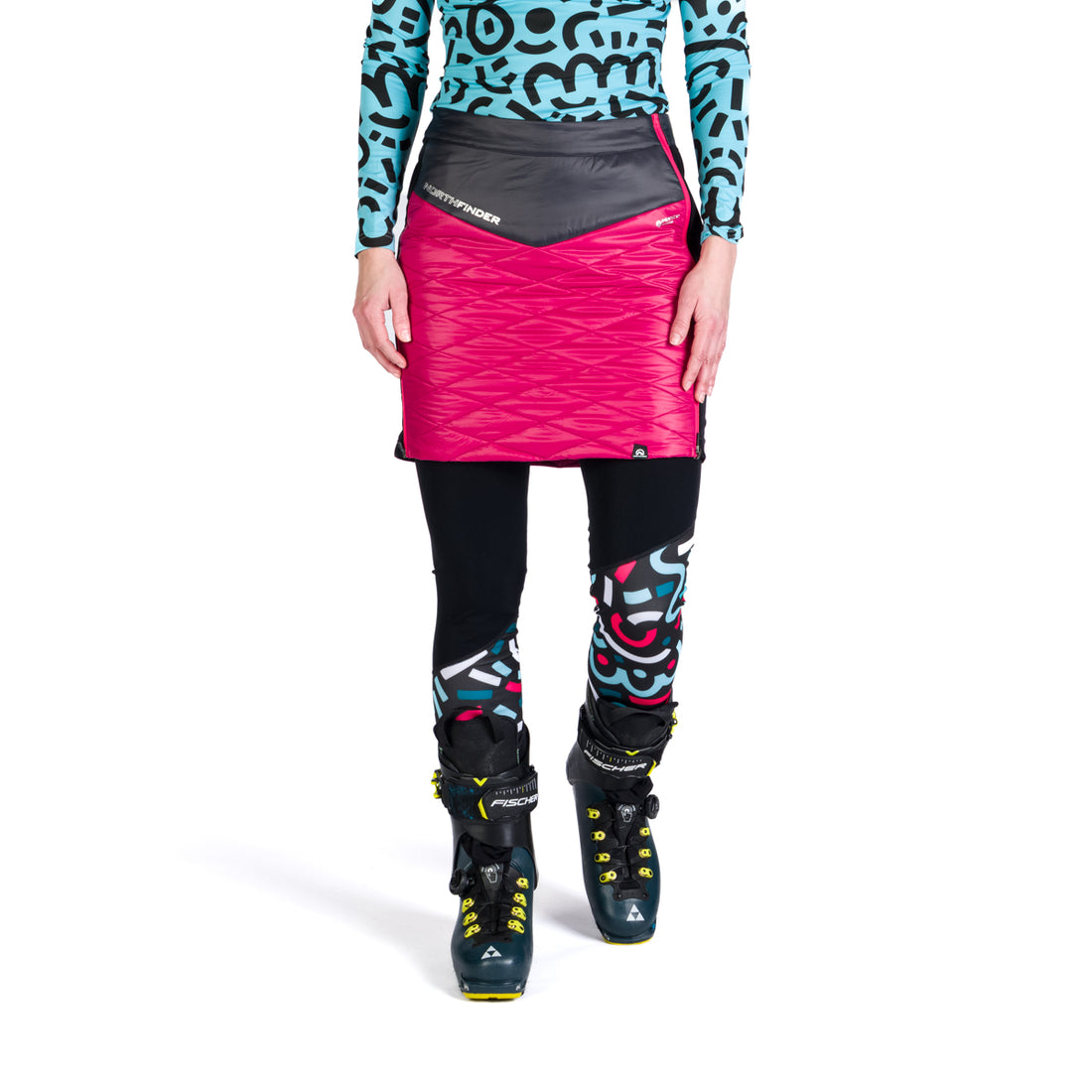 SU-46001SKP women's ski-touring skirt active sport full zip padded Primaloft® Gold PODKOVA
