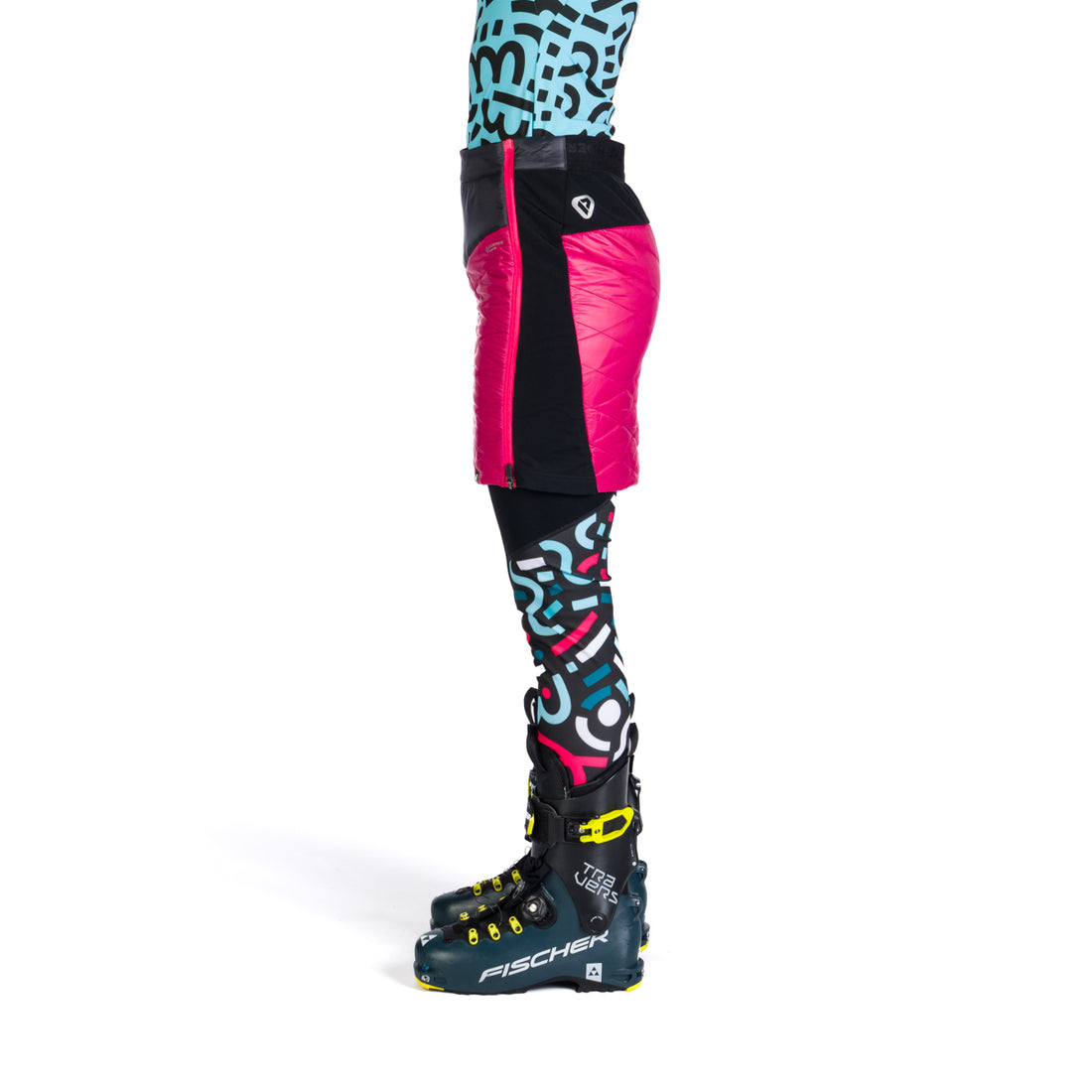 SU-46001SKP women's ski-touring skirt active sport full zip padded Primaloft® Gold PODKOVA