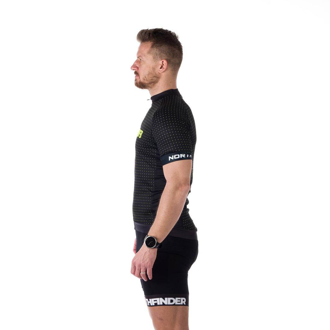 TR-3807MB men's e-bike t-shirt half zip GERARDO