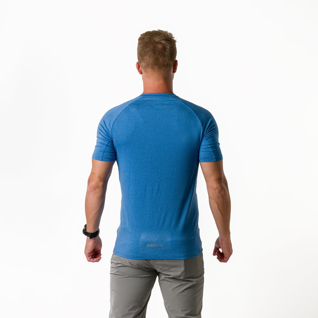 TR-3817OR men's active t-shirt with print from recycled fibres CLINT