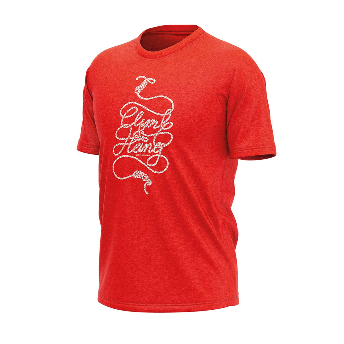 TR-3817OR men's active t-shirt with print from recycled fibres CLINT