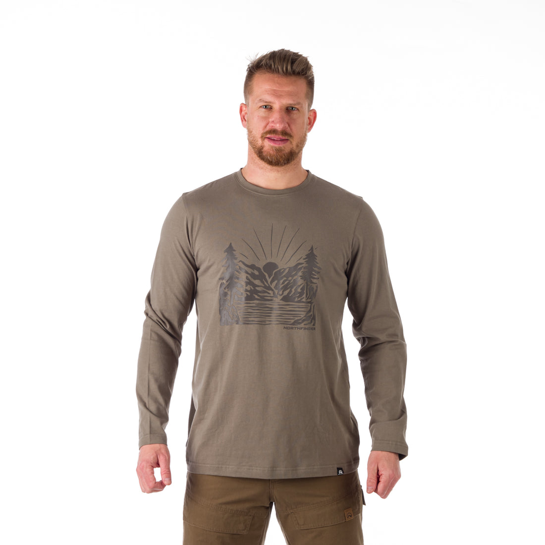 TR-3870AD men's t-shirt with print organic cotton BRODY 
