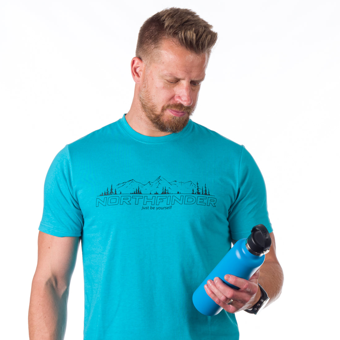 TR-3917OR men's t-shirt cotton style with pictogram JEREMY 