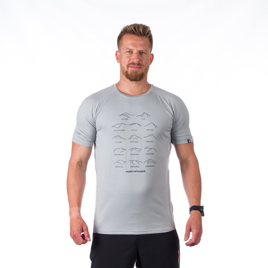 TR-3924OR men's active t-shirt with print from recycled fibers JOHN/JONATHAN 