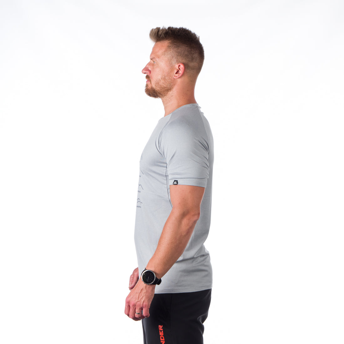 TR-3924OR men's active t-shirt with print from recycled fibers JOHN/JONATHAN 