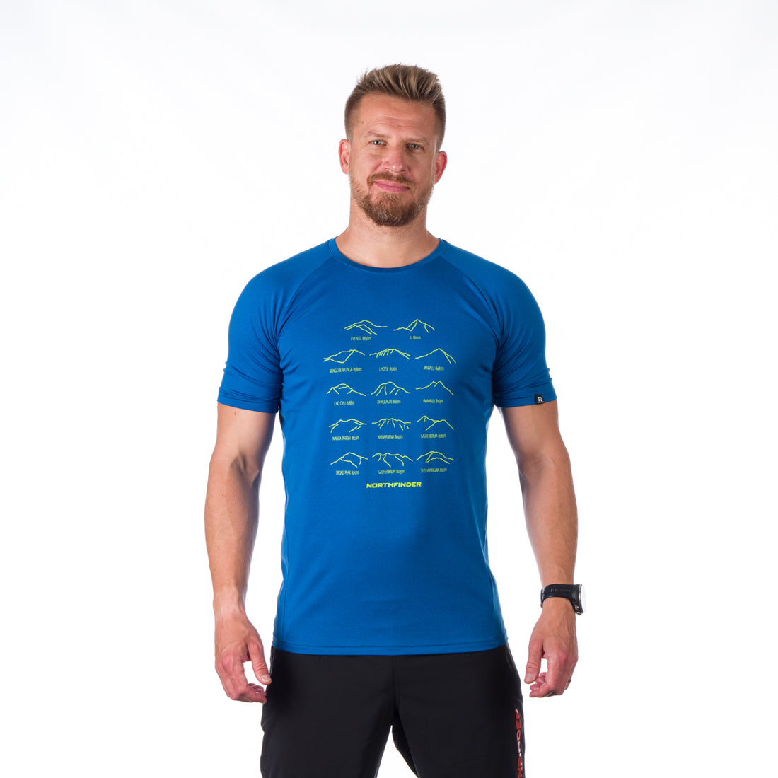TR-3924OR men's active t-shirt with print from recycled fibers JOHN/JONATHAN 
