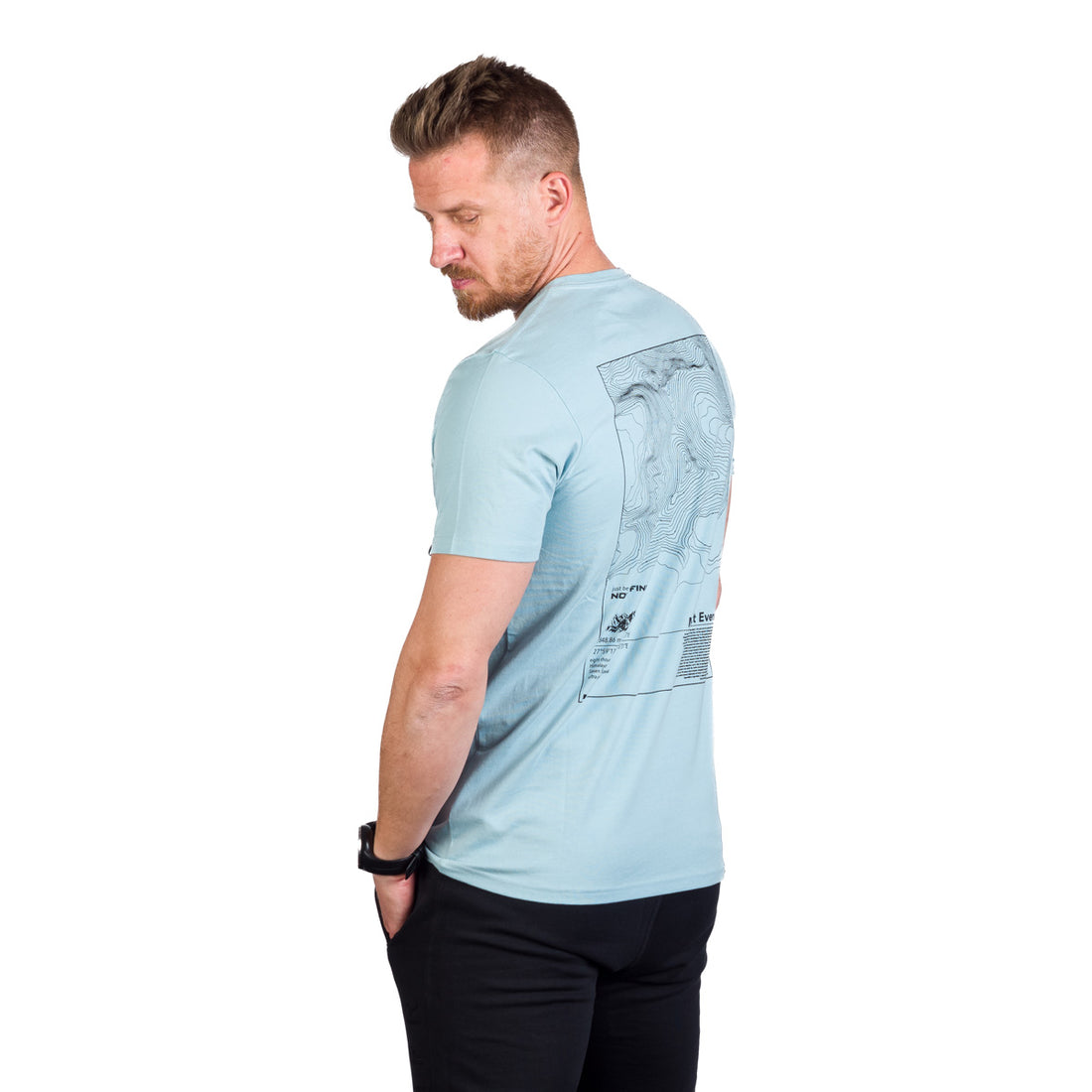 TR-3955OR men's organic cotton t-shirt with print TRENTON