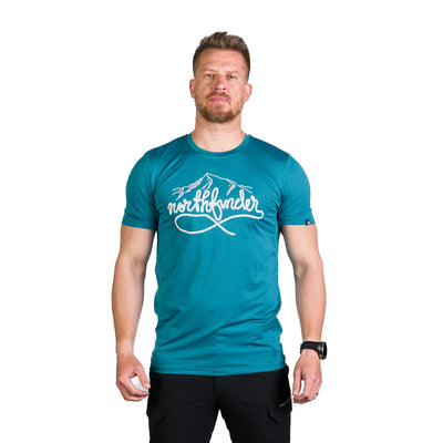 TR-3958OR men's active t-shirt with print from recycled fibers COLTER
