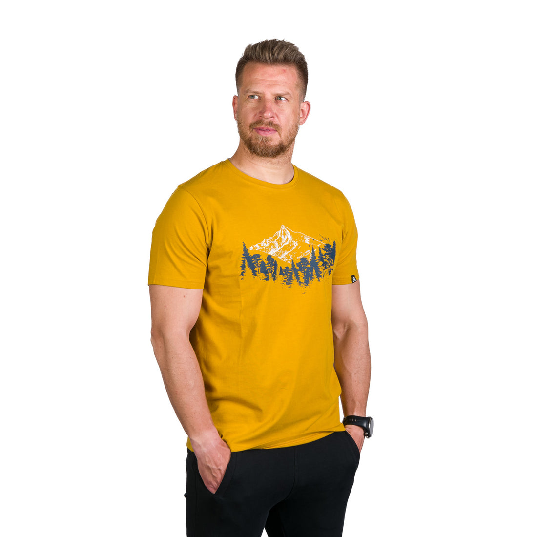TR-3960OR men's organic cotton t-shirt with print KORY
