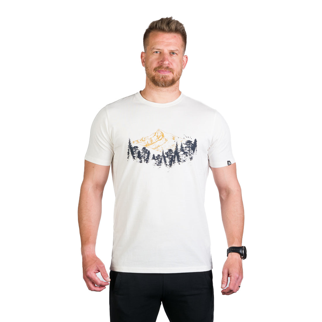 TR-3960OR men's organic cotton t-shirt with print KORY