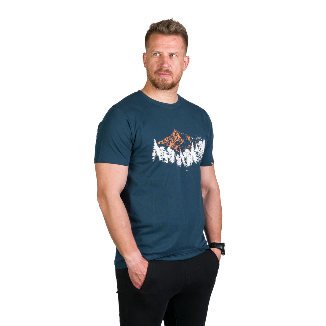 TR-3960OR men's organic cotton t-shirt with print KORY