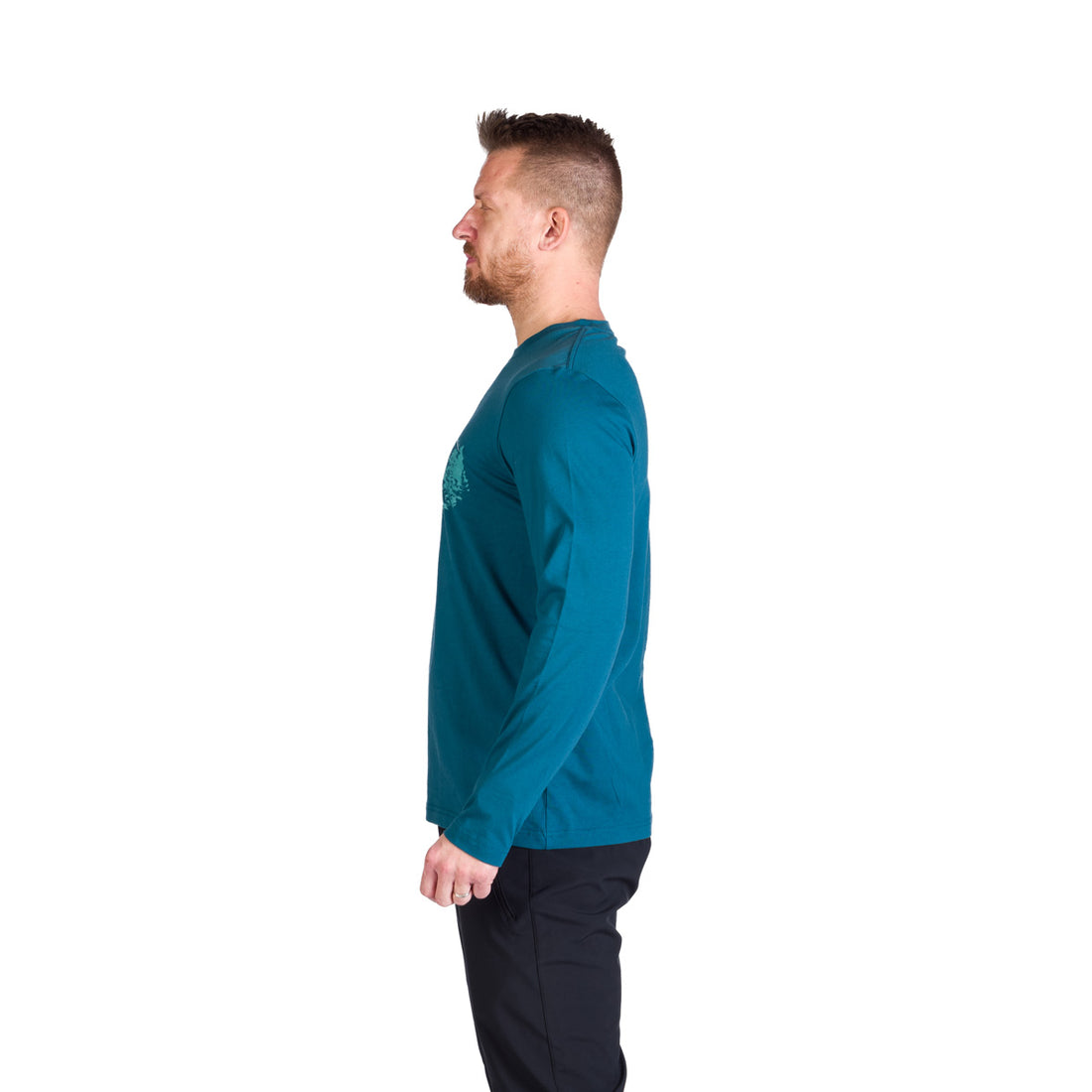 TR-3980OR men's outdoor combed cotton t-shirt with print STEWART