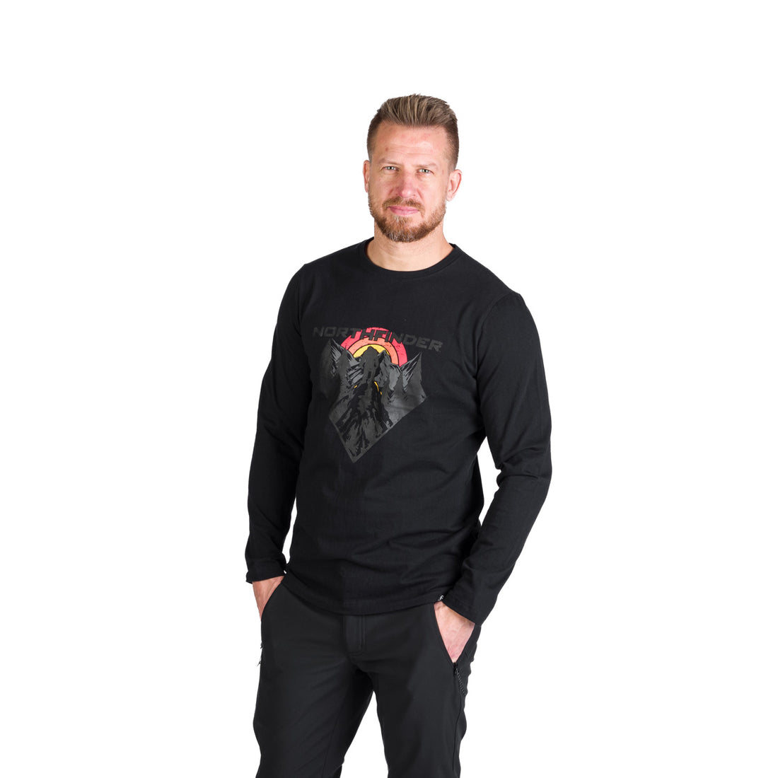 TR-3981OR men's outdoor combed cotton t-shirt with print CLAIR