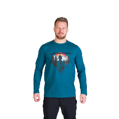 TR-3981OR men's outdoor combed cotton t-shirt with print CLAIR