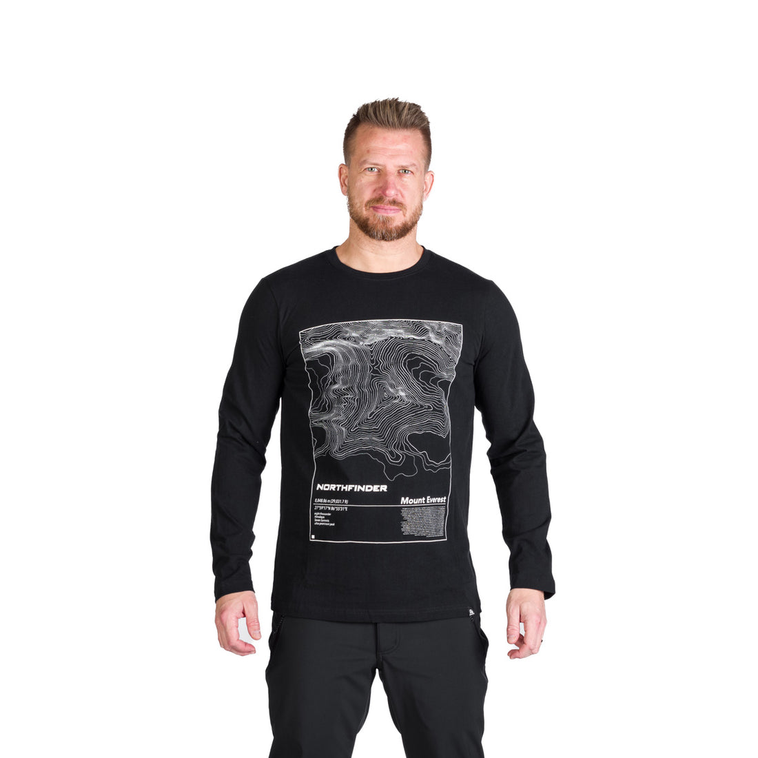 TR-3982OR men's outdoor combed cotton t-shirt with print HENDERSON