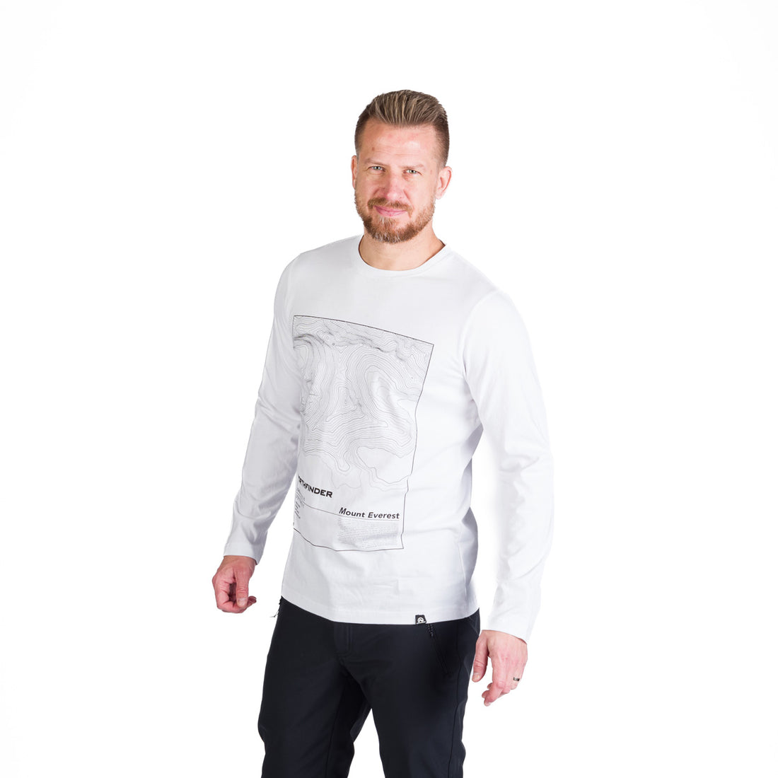 TR-3982OR men's outdoor combed cotton t-shirt with print HENDERSON