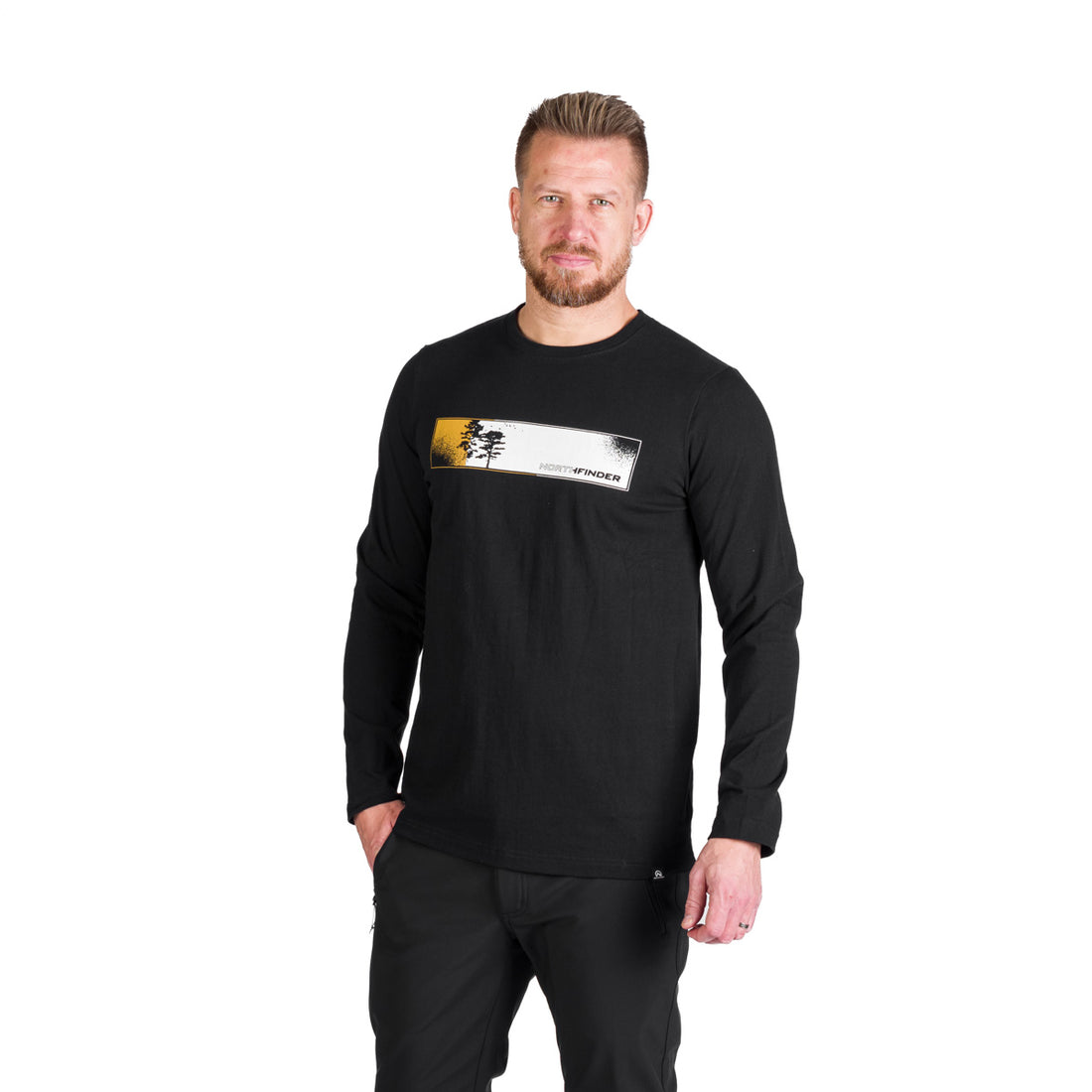 TR-3983OR men's outdoor combed cotton t-shirt with print RUSH