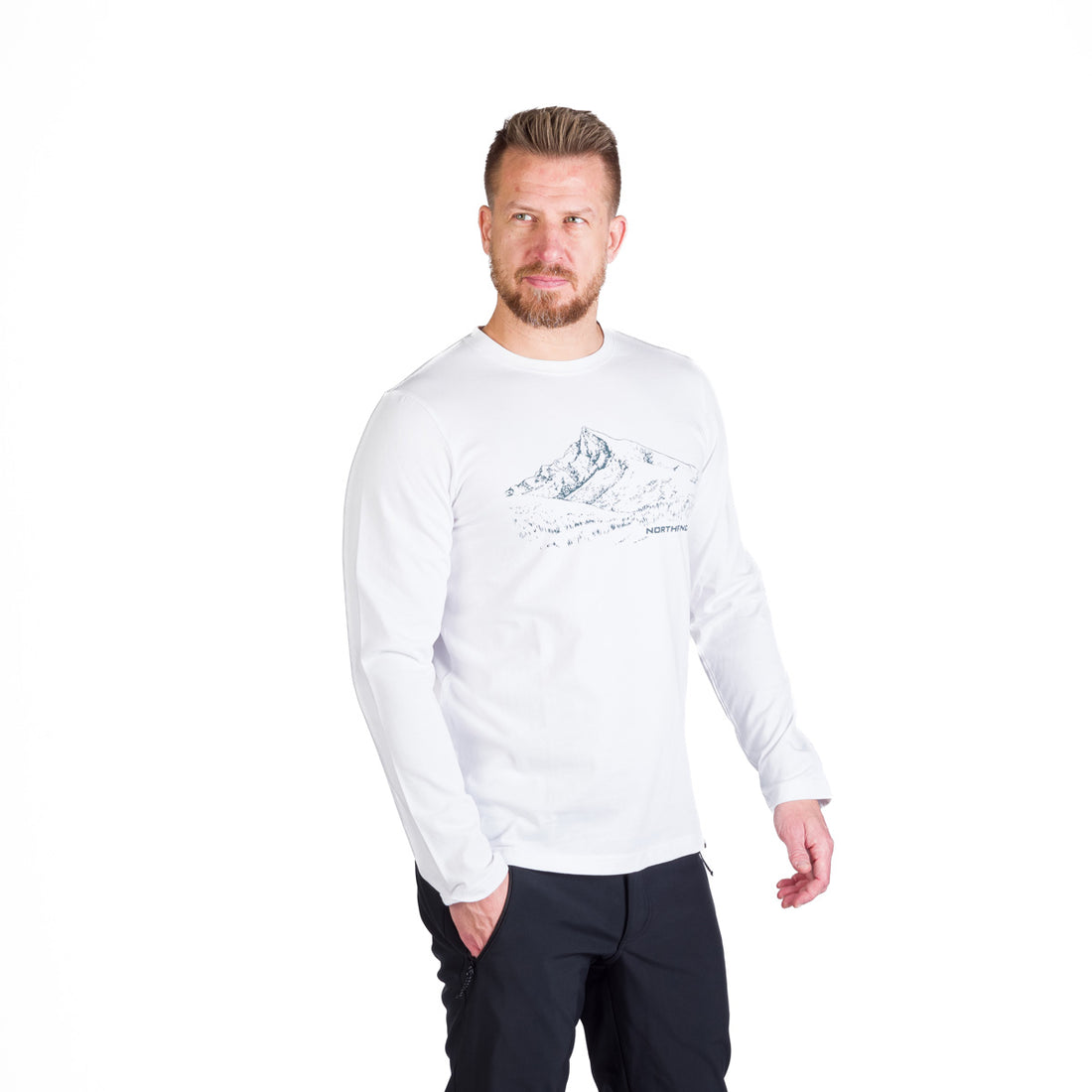 TR-3984SP men's leisure combed cotton t-shirt with print THORNTON