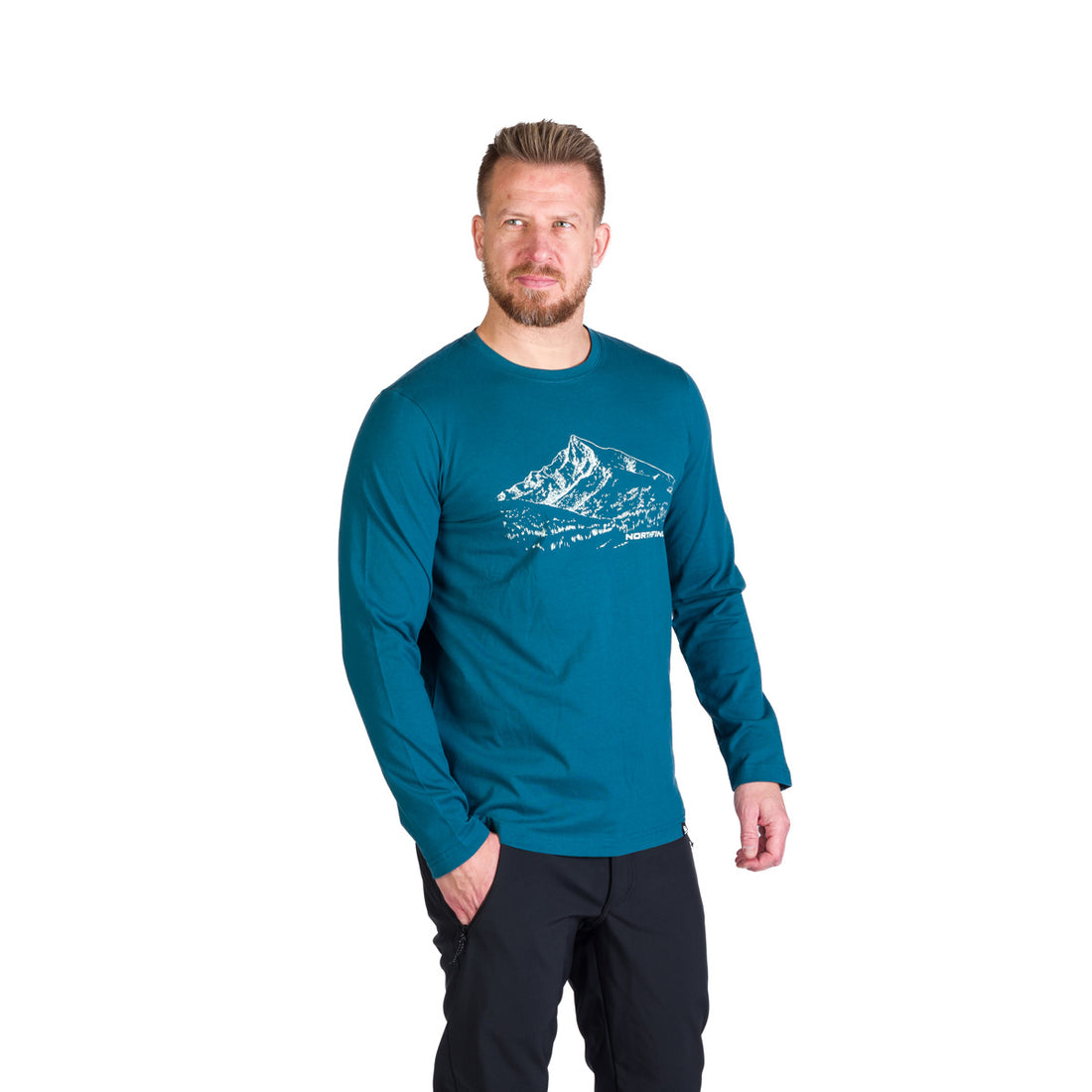 TR-3984SP men's leisure combed cotton t-shirt with print THORNTON